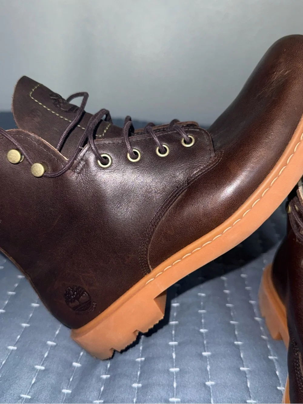 TIMBERLAND MEN’S BELANGER EK+ 6 WATERPROOF CHUKKA RUST FULL GRAIN A42W9 Sz 7